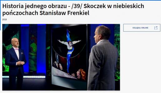 Historia jednego obrazu - /39/ Skoczek w niebieskich pończochach, Stanisław Frenkiel